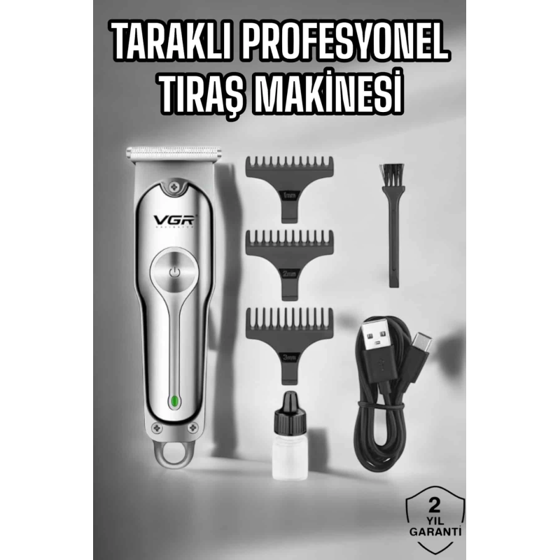 Tıraş Makinesi Paslanmaz Çelik Taraklı Güçlü Motor Tıraş Makinesi Paslanmaz Çelik Taraklı Güçlü Motor