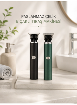 Tıraş Makinesi Profesyonel Paslanmaz Çelik T-bıçak Saç Sakal Ense Vücut