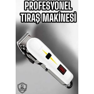 Tıraş Makinesi Profesyonel Saç Ve Sakal Kesme Milim Ayarlı Dijital Göstergeli