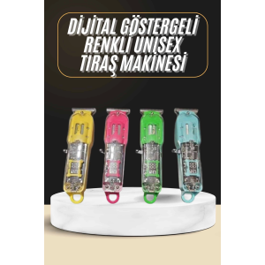 Tıraş Makinesi Renkli Dijital Göstergeli Epilasyon Öncesi Kısaltma Makinesi