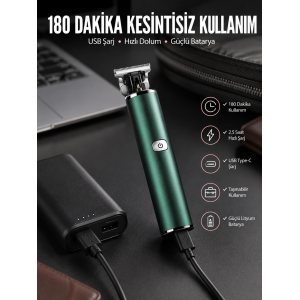Tıraş Makinesi Saç Sakal Ense Çizim Ayarlanabilir Başlık Yeni Nesil