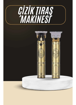 Tıraş Makinesi Şarjlı Çizik Tıraş Paslanmaz Çelik Bıçaklı 4 Taraklı