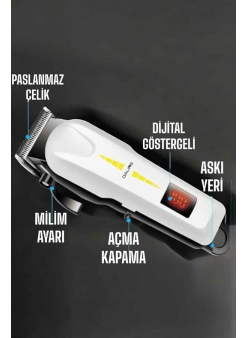 Tıraş Makinesi Uzun Ömürlü Batarya, Keskin Bıçaklar Ve Profesyonel