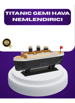 Titanik Gemi Tasarımlı Led Işıklı Hava Nemlendirici Buhar Efektli Oda Difüzörü
