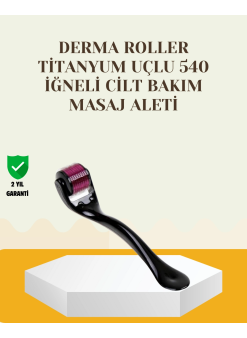 Titanyum Dermaroller 540 İğne Cilt Onarım Ve Kolajen Üretim Desteği