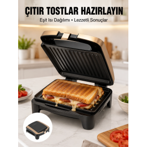 Tost Makinesi Ev Tipi Pratik Kullanım 4 Tost Kapasiteli Yeni Nesil