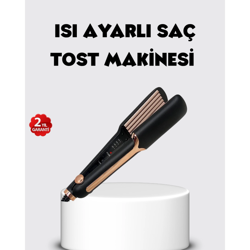 Tost Model Saç Şekillendirici Dempower Dp-134 360° Döner Kablolu Tost Model Saç Şekillendirici Dempower Dp-134 360° Döner Kablolu