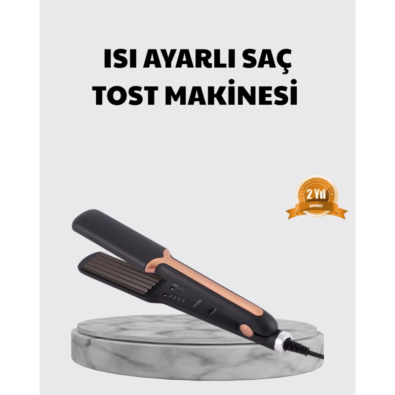 Tost Model Saç Şekillendirici Hızlı Isınan Isı Ayarlı Tost Model Saç Şekillendirici Hızlı Isınan Isı Ayarlı