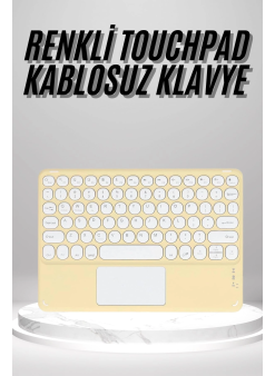 Touchpad Uyumlu Bluetooth Klavye Slim Kablosuz Wifi Q Klavye