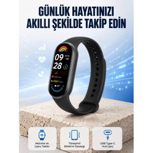 Tpu Ve Silikon Kordonlu Akıllı Bileklik – 20 Gün Bekleme Süresi Yeni Nesil
