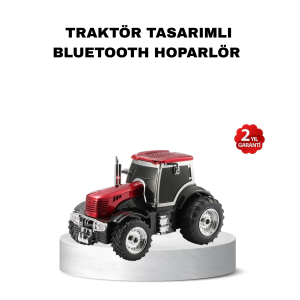 Traktör Tasarımlı Bluetooth Hoparlör 12w Tws Destekli Nostaljik Model