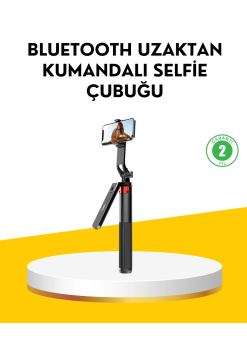 Tripodlu Selfie Çubuğu Uzaktan Kumandalı Canlı Yayın Uyumlu
