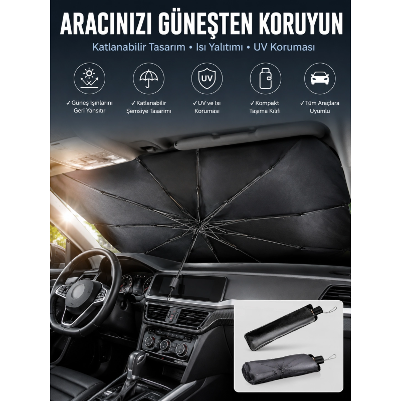 Tüm Araçlar İçin Şemsiye Güneşlik Ön Cama Uygun Özel Kaplama Tüm Araçlar İçin Şemsiye Güneşlik Ön Cama Uygun Özel Kaplama