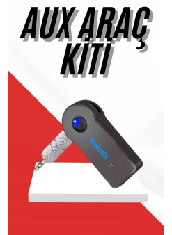 Tüm Cihazlara Uyumlu Bluetooth Aux Araç Kiti Siyah