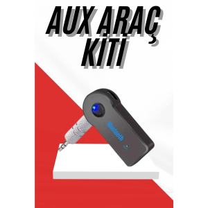 Tüm Cihazlara Uyumlu Bluetooth Aux Araç Kiti Siyah