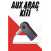 Tüm Cihazlara Uyumlu Bluetooth Aux Araç Kiti Siyah