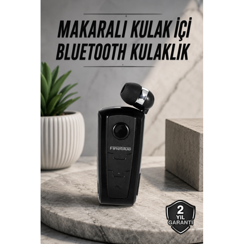 Tüm Telefonlara Uyumlu Mikrofonlu Titreşimli Makaralı Bluetooth Kulakiçi Kulaklık Tüm Telefonlara Uyumlu Mikrofonlu Titreşimli Makaralı Bluetooth Kulakiçi Kulaklık
