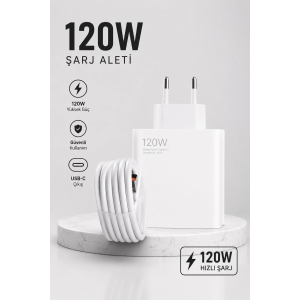 Turbo Hızlı Şarj Destekli 120w Usb-c Şarj Seti
