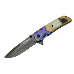 Tüylü Çakı 20,5 Cm Yarı Otomatik , Kemerlikli