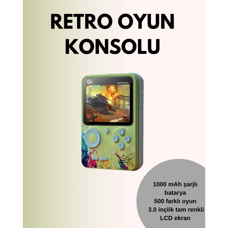 Tv Bağlantılı 500 Oyunlu Mini Gameboy Konsol Tv Bağlantılı 500 Oyunlu Mini Gameboy Konsol