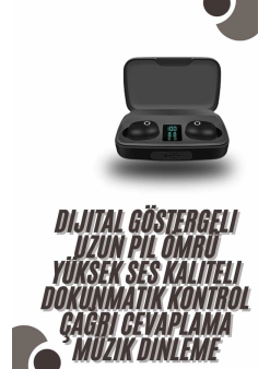 Tws Bluetooth Kulaklık 5.0 Bluetooth Bağlantılı Dokunmatik Kontrol Özelliği