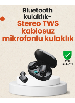Tws Bluetooth Kulaklık Kulak İçi Kablosuz Dijital Göstergeli Çağrı Cevaplayabilen