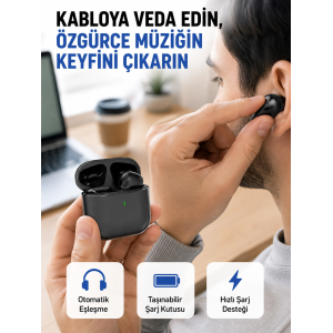 Tws Pro 5 Bluetooth Kulaklık – Kablosuz Ve Şarj Kutulu Tasarım Yeni Nesil