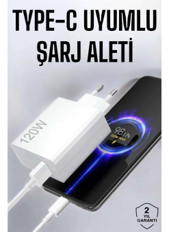 Type-c 120w Şarj Aleti Hızlı Şarj Turbo