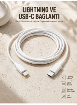 Type-c Ligtning 30w İos Şarj Kablosu Hızlı Şarj Kablosu