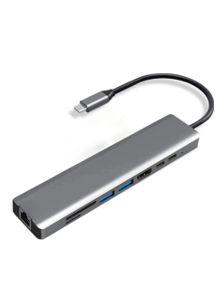 Type-c To Hdtv Multifunction Adapter 8 Port Kablo