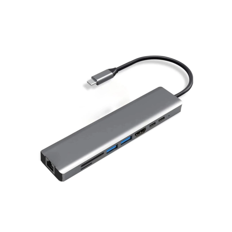 Type-c To Hdtv Multifunction Adapter 8 Port Kablo