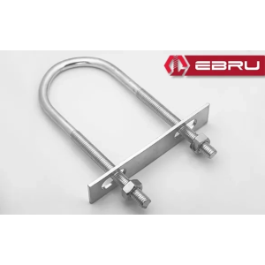 U Civata, Karşılık Demiri + Somunlu - M6x30 - 2 Set
