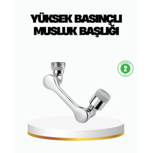 Üç Segmentli 1080 Derece Musluk Atı Esnek Döner Havalandırıcı Pratik Kullanım