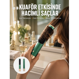 Üflemeli Saç Düzleştirici Fön Tarak Yüksek Isı Ayarlı İyon Özellikli Yeni Nesil