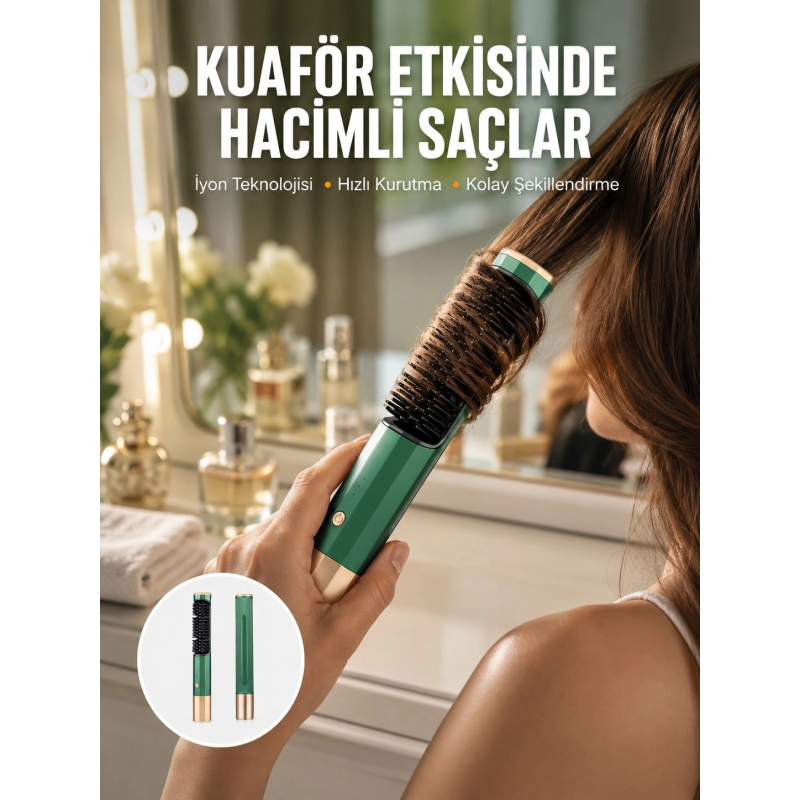 Üflemeli Saç Düzleştirici Fön Tarak Yüksek Isı Ayarlı İyon Özellikli Yeni Nesil Üflemeli Saç Düzleştirici Fön Tarak Yüksek Isı Ayarlı İyon Özellikli Yeni Nesil