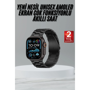 Ultra 3 Kordonlu Amoled Ekran Akıllı Saat Çok Fonksiyonlu Uyku Ve Sağlık Takibi