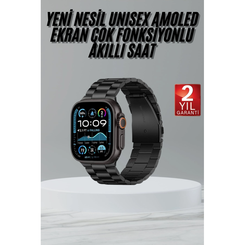Ultra 3 Kordonlu Amoled Ekran Akıllı Saat Çok Fonksiyonlu Uyku Ve Sağlık Takibi Ultra 3 Kordonlu Amoled Ekran Akıllı Saat Çok Fonksiyonlu Uyku Ve Sağlık Takibi