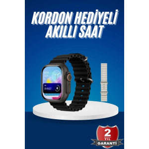 Ultra Akıllı Saat 49 Mm Çift Kordonlu Arama Cevaplama Bluetooth Bağlantılı