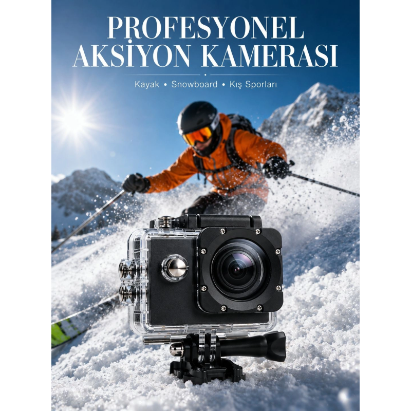 Ultra Hd Video Çekimi İçin Profesyonel Aksiyon Kamerası Ultra Hd Video Çekimi İçin Profesyonel Aksiyon Kamerası