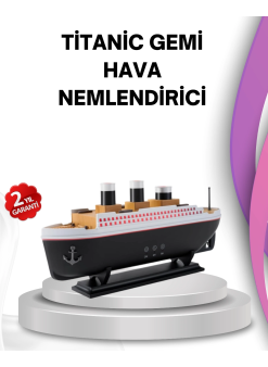 Ultra Sessiz Titanik Gemi Led Işıklı Aroma Difüzörü Oda Nemlendirici