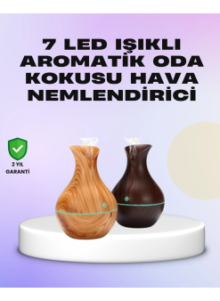 Ultrasonik Ahşap Desenli 130ml Aromaterapi Difüzör Ve Hava Nemlendirici