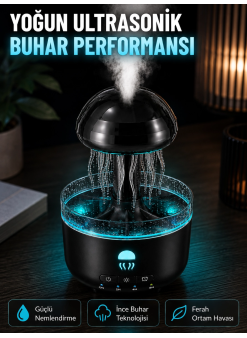Ultrasonik Denizanası Hava Nemlendirici Sessiz Çalışan Rgb Ortam Işıklı Aromaterapi Difüzörü