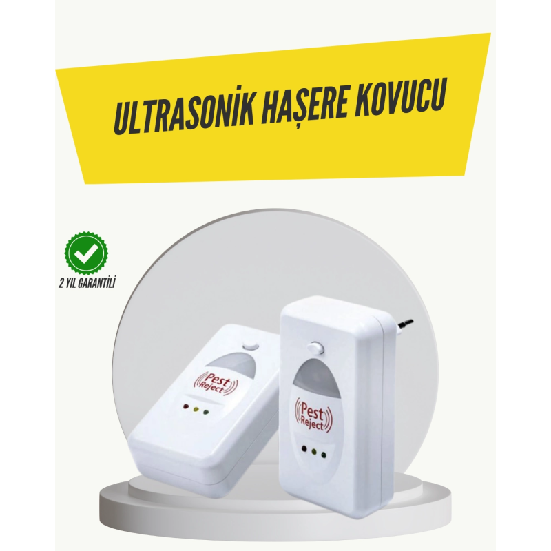 Ultrasonik Haşere Kovucu Cihaz 150 M2 Etki Alanı Ultrasonik Haşere Kovucu Cihaz 150 M2 Etki Alanı