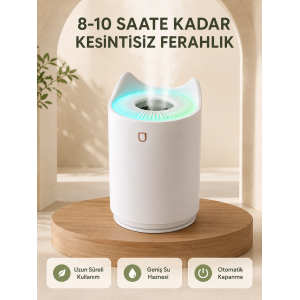 Ultrasonik Hava Nemlendirme Cihazı 7 Renk Led Aromaterapi Difüzör