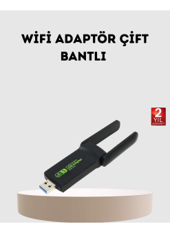 Ultratekno Dual Band Wifi Adaptör – 1200 Mbps, Usb 3.0, Çift Antenli, Geniş Kapsama Alanı Ve Yüksek Hız