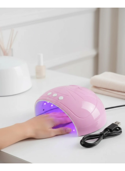 Ultraviyole Işıklı 15 Ledli 45w Oje Kurutucu Makine Pembe