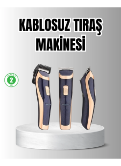Unisex Şarjlı Saç Ve Sakal Tıraş Makinesi – Ayarlanabilir Tarak Başlıkları, Sessiz Motor