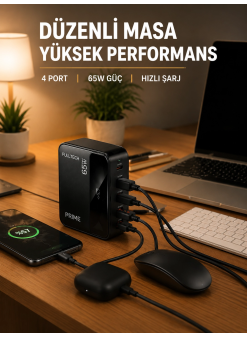 Usb-a Ve Usb-c Girişli Çoklu Şarj Cihazı