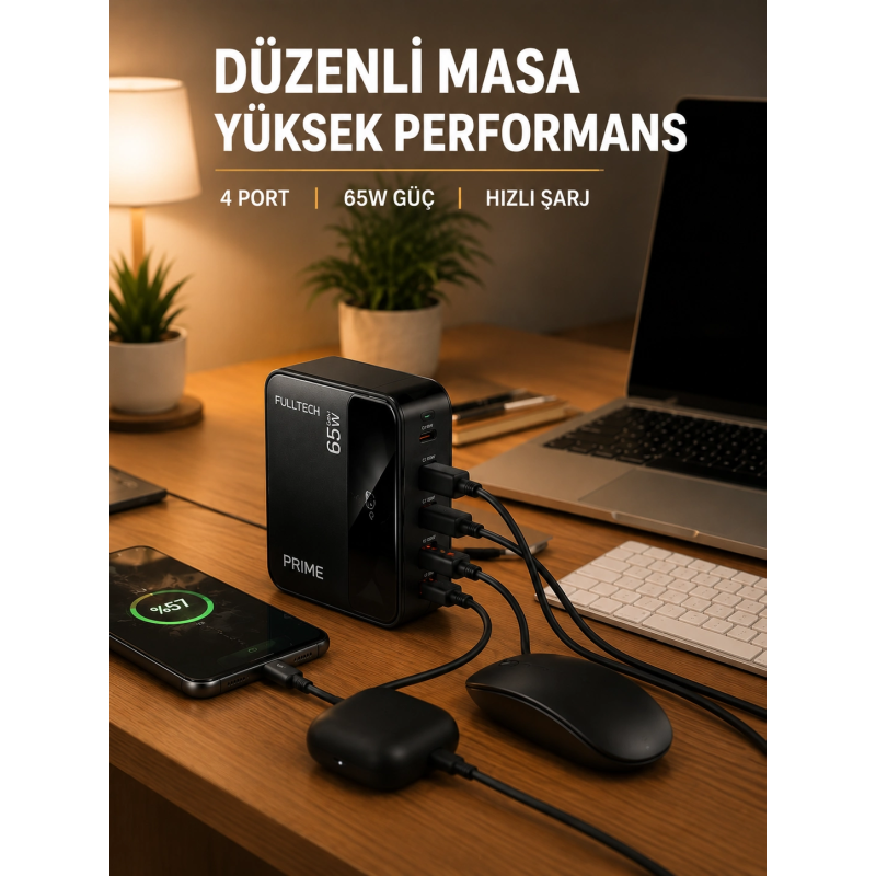 Usb-a Ve Usb-c Girişli Çoklu Şarj Cihazı Usb-a Ve Usb-c Girişli Çoklu Şarj Cihazı