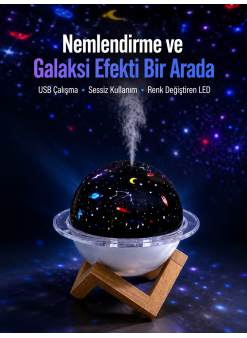 Usb Bağlantılı Projektör Işıklı Taşınabilir Mini Hava Nemlendirici Ve Aroma Difüzörü
